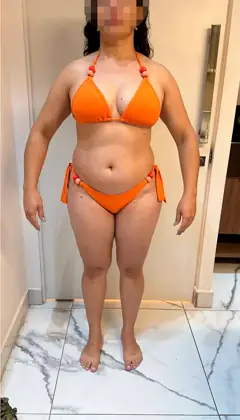 Aluna antes do programa de condicionamento físico